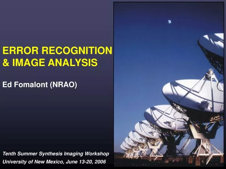 error recognition image analysis