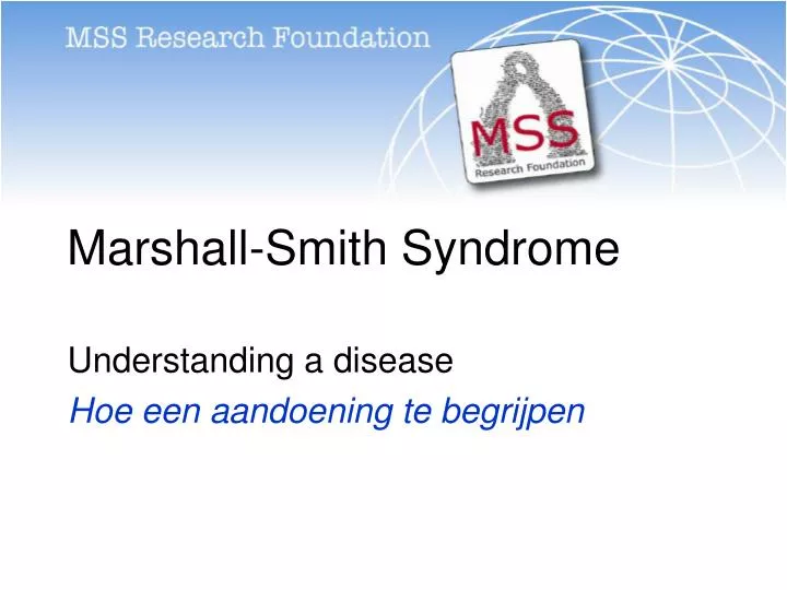 marshall smith syndrome