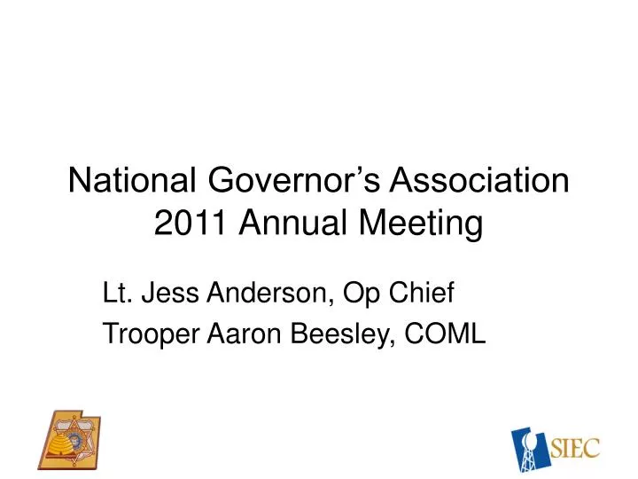 national governor s association 2011 annual meeting