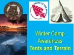 Winter Camp Awareness Tents and Terrain - slide 1