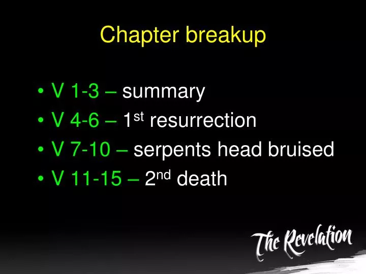chapter breakup