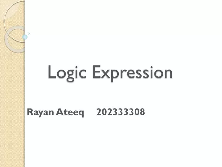 logic expression