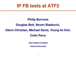 IP FB tests at ATF2