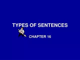 TYPES OF SENTENCES