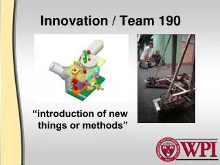 Innovation / Team 190