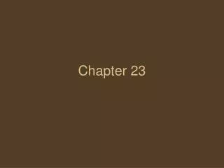 Chapter 23