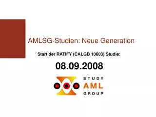 amlsg studien neue generation