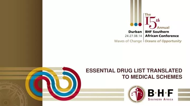 essential drug list translated to medical schemes