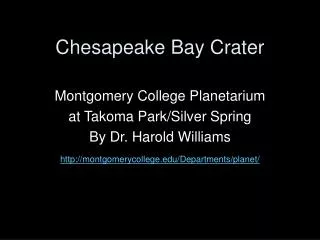 Chesapeake Bay Crater