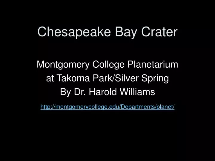 chesapeake bay crater