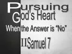 Trusting God's Plan: When the Answer is "No - slide 1