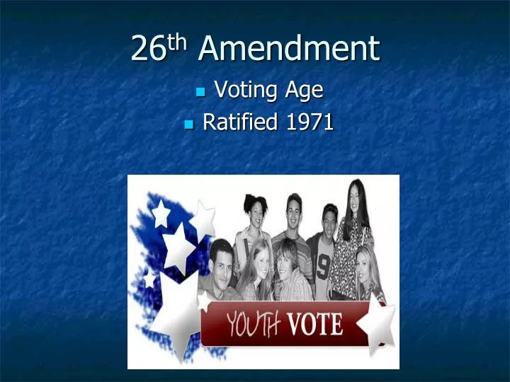 26 th amendment