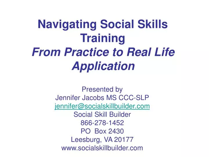 navigating social skills training from practice to real life application