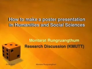 How to make a poster presentation in Humanities and Social Sciences