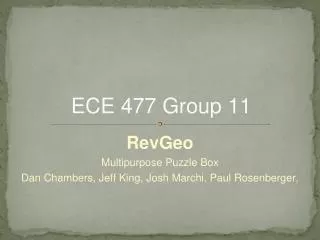 ECE 477 Group 11
