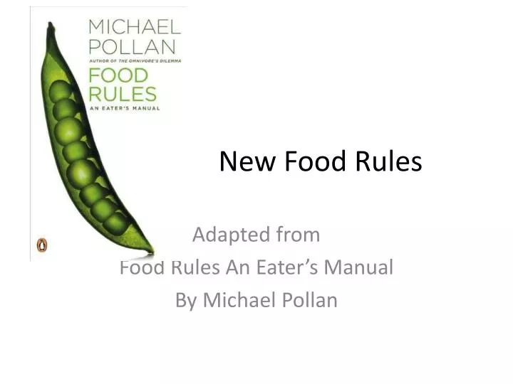 new food rules