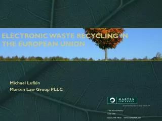 ELECTRONIC WASTE RECYCLING IN THE EUROPEAN UNION