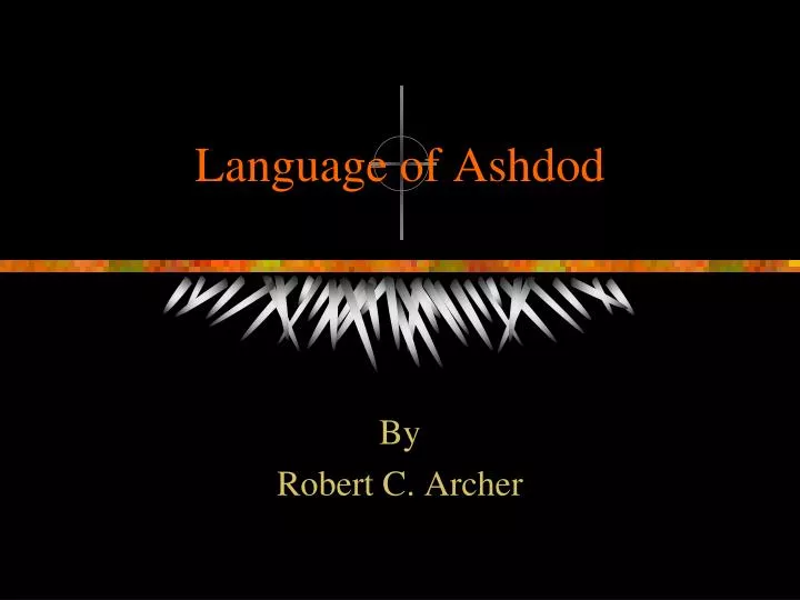 language of ashdod