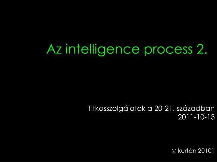 az intelligence process 2