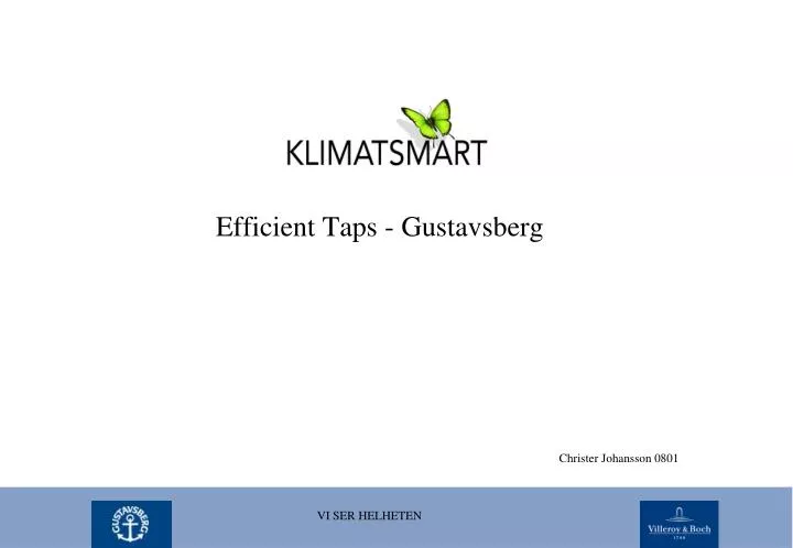 efficient taps gustavsberg