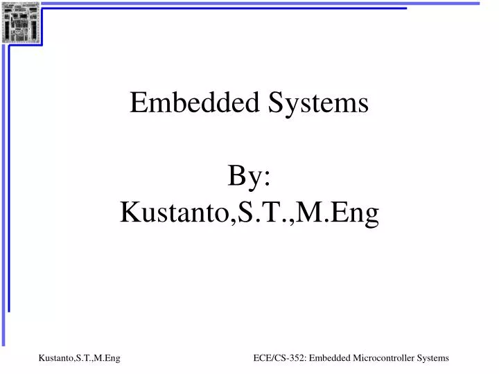 embedded systems by kustanto s t m eng