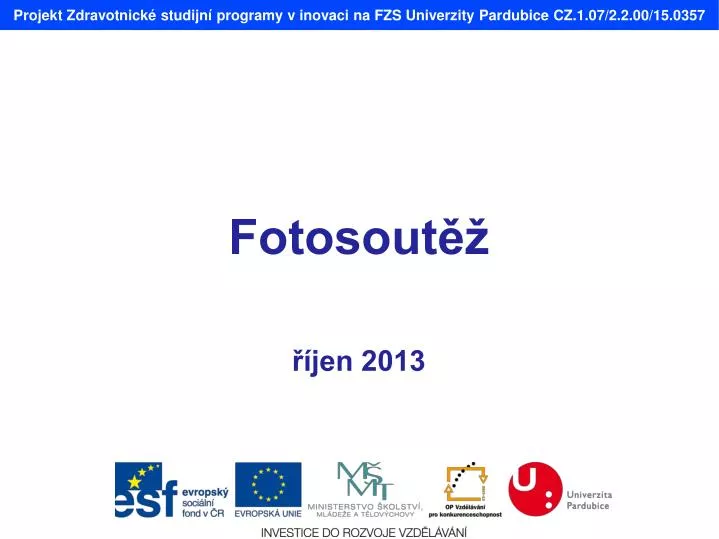 projekt zdravotnick studijn programy v inovaci na fzs univerzity pardubice cz 1 07 2 2 00 15 0357