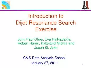 Introduction to Dijet Resonance Search Exercise