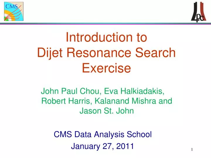 introduction to dijet resonance search exercise