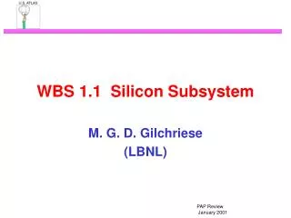 WBS 1.1 Silicon Subsystem