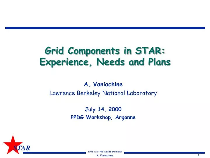 grid components in star experience needs and plans