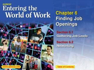 Chapter 6 Finding Job Openings