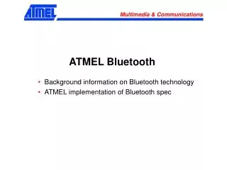 ATMEL Bluetooth