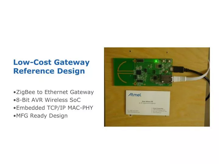low cost gateway reference design