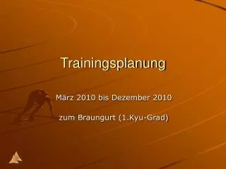 trainingsplanung