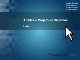an lise e projeto de sistemas