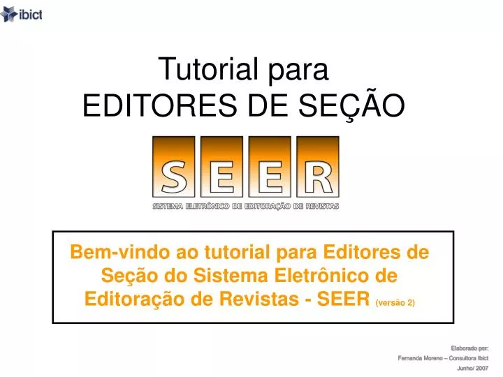 tutorial para editores de se o