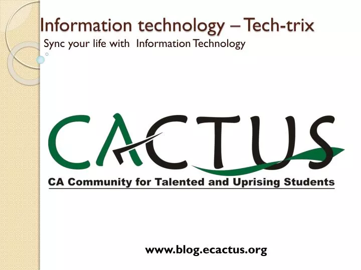 information technology tech trix