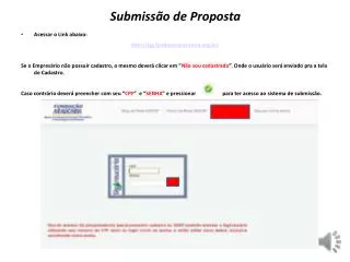submiss o de proposta