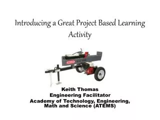 Introducing a Great Project Based Learning Activity