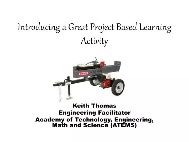 introducing a great project based learning activity