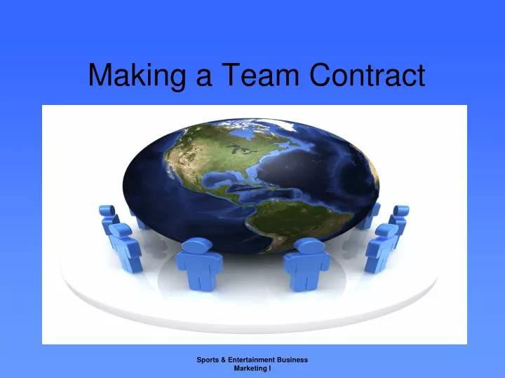 making a team contract