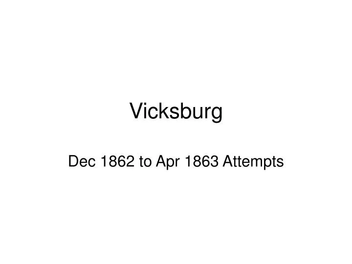 vicksburg