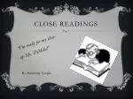 Close Readings - slide 1
