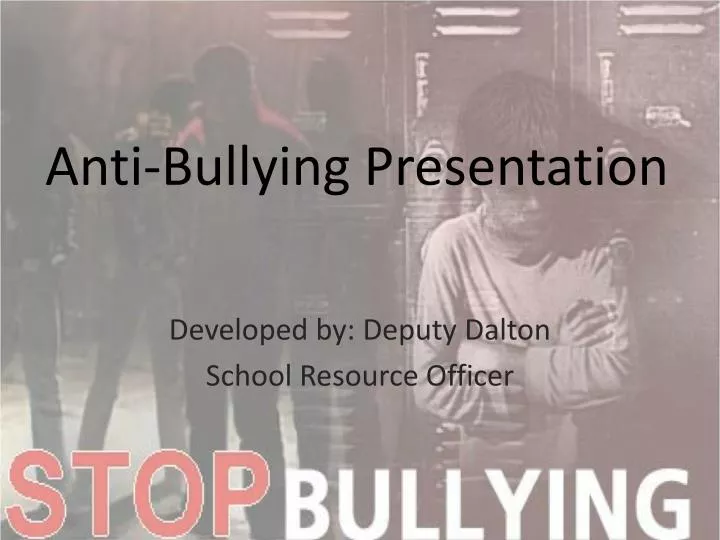anti bullying presentation