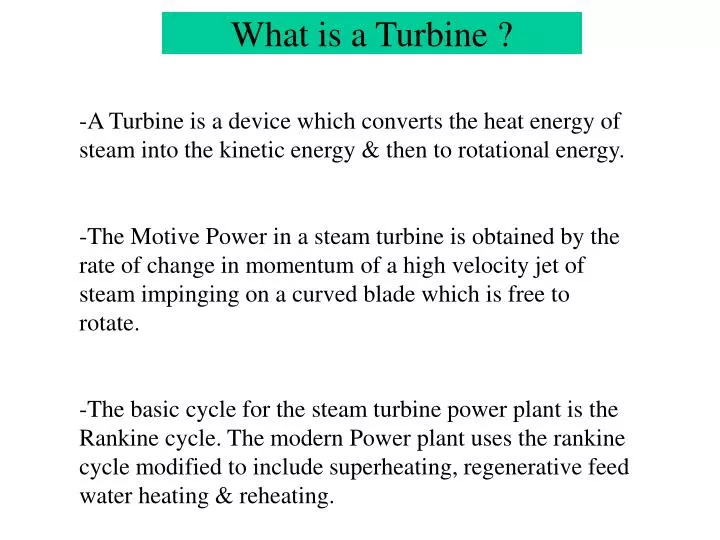 what is a turbine