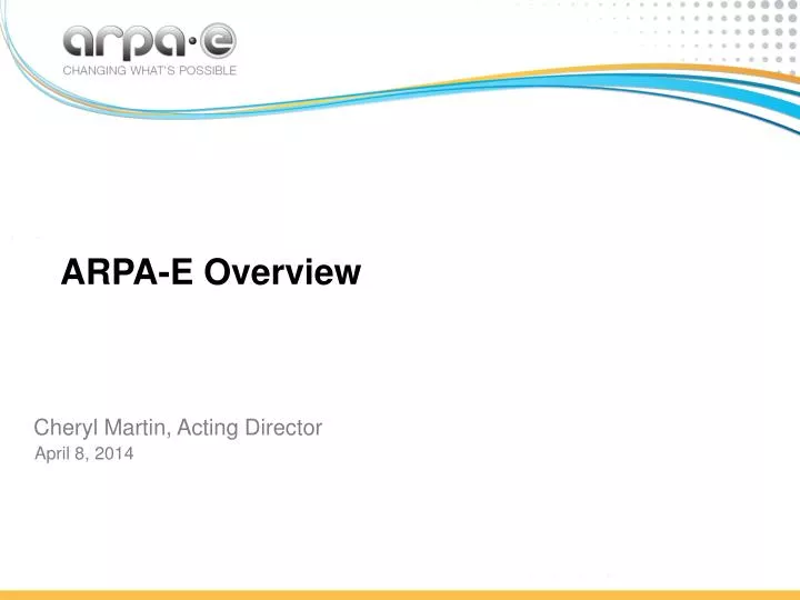 arpa e overview