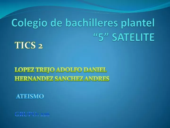 colegio de bachilleres plantel 5 satelite