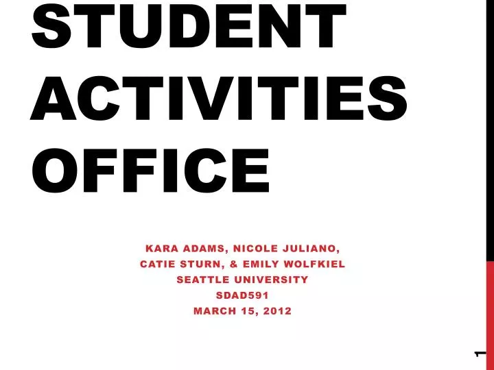 student activities office