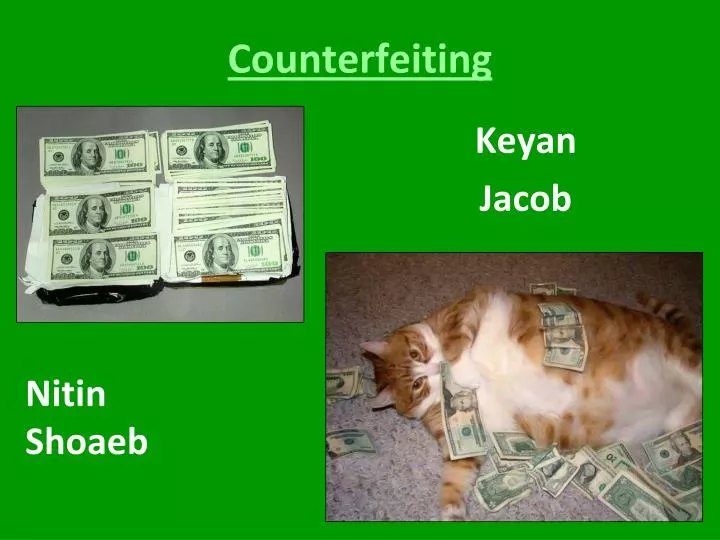 counterfeiting