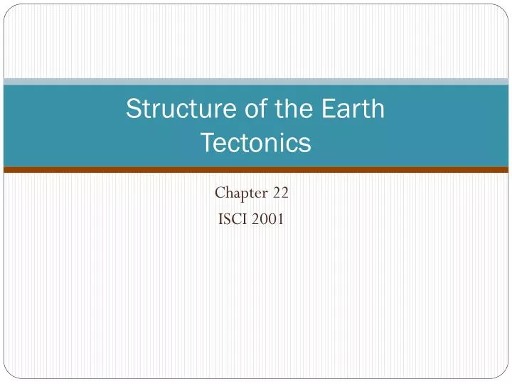 structure of the earth tectonics